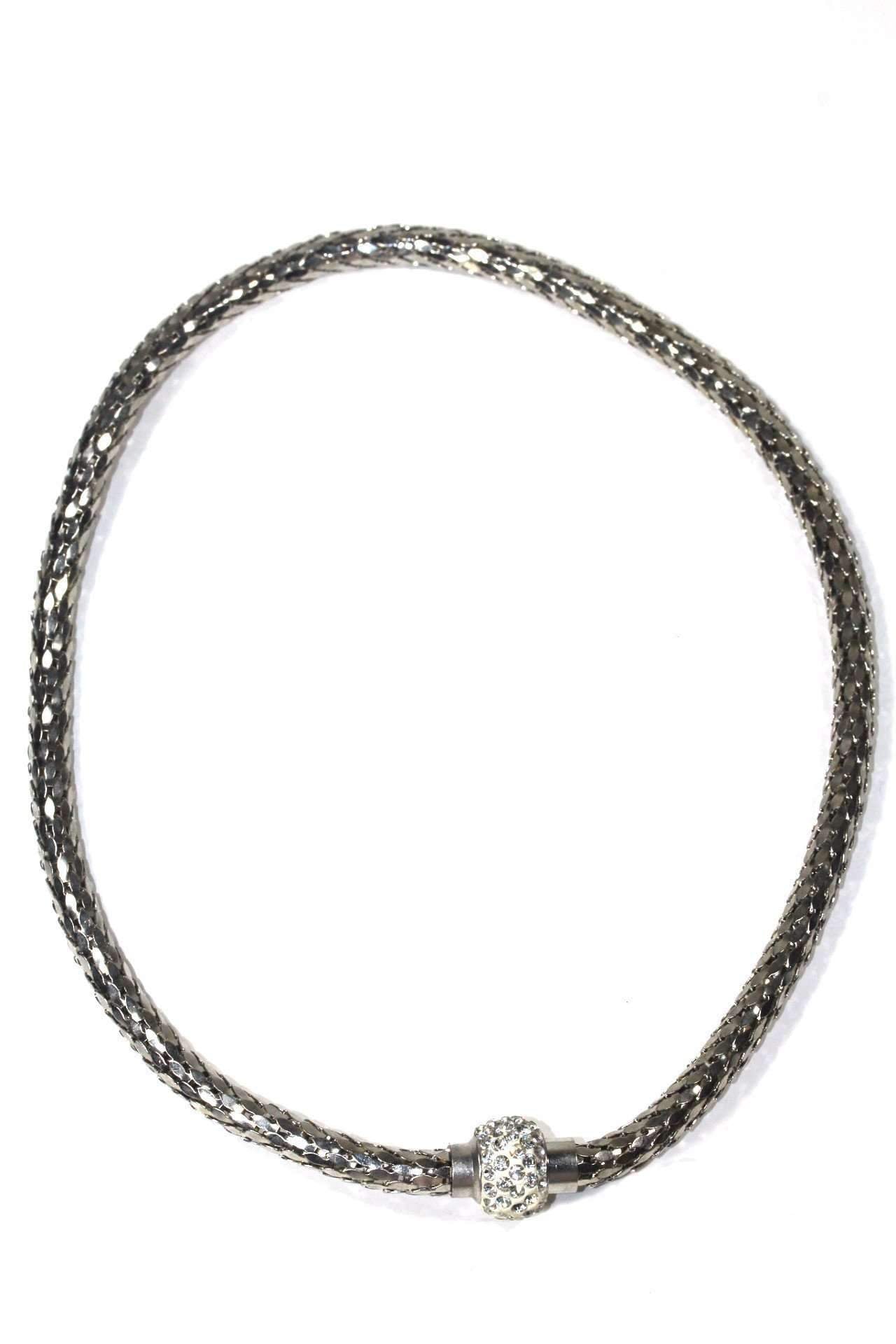 Crystal Pave' Charm Necklace