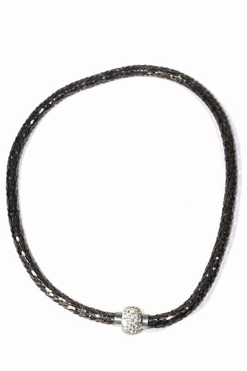 Crystal Pave' Charm Necklace