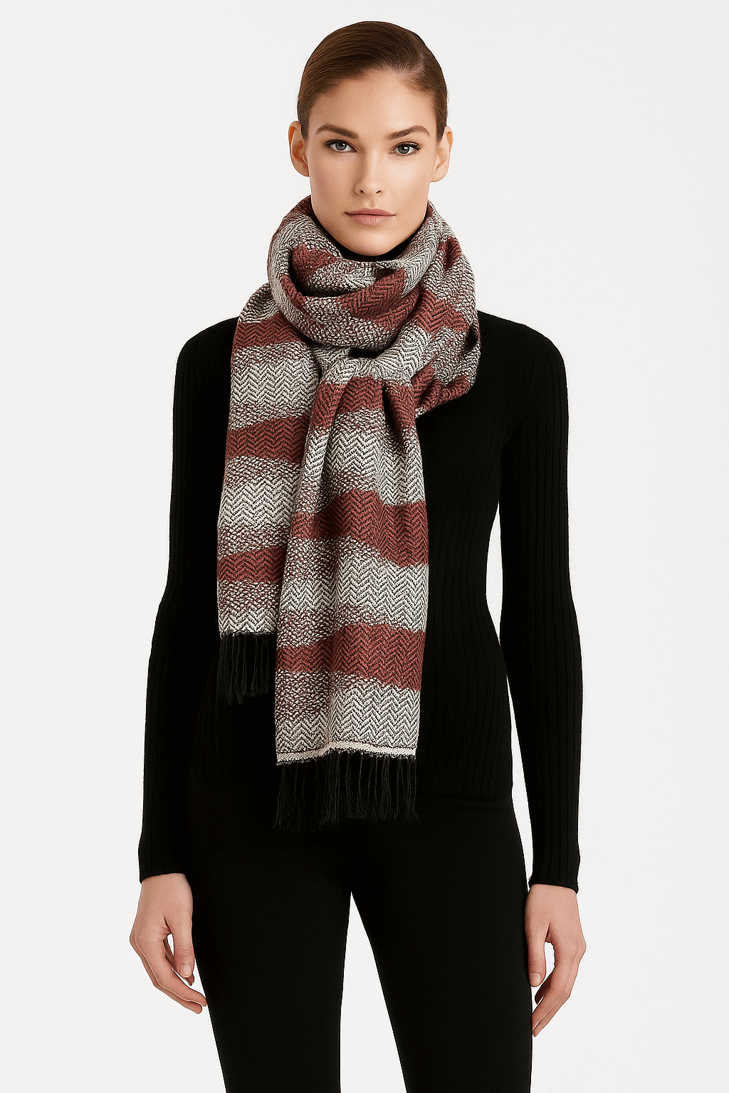 Cambodia Chevron Tapestry Scarf