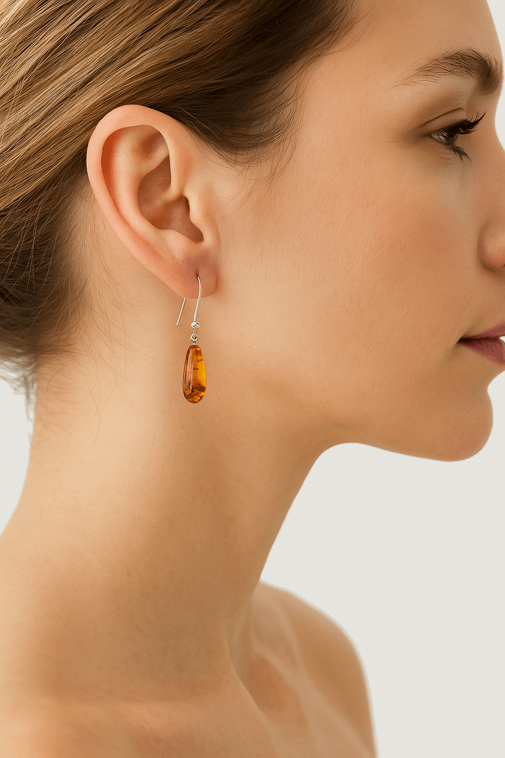 Cognac Amber Earrings