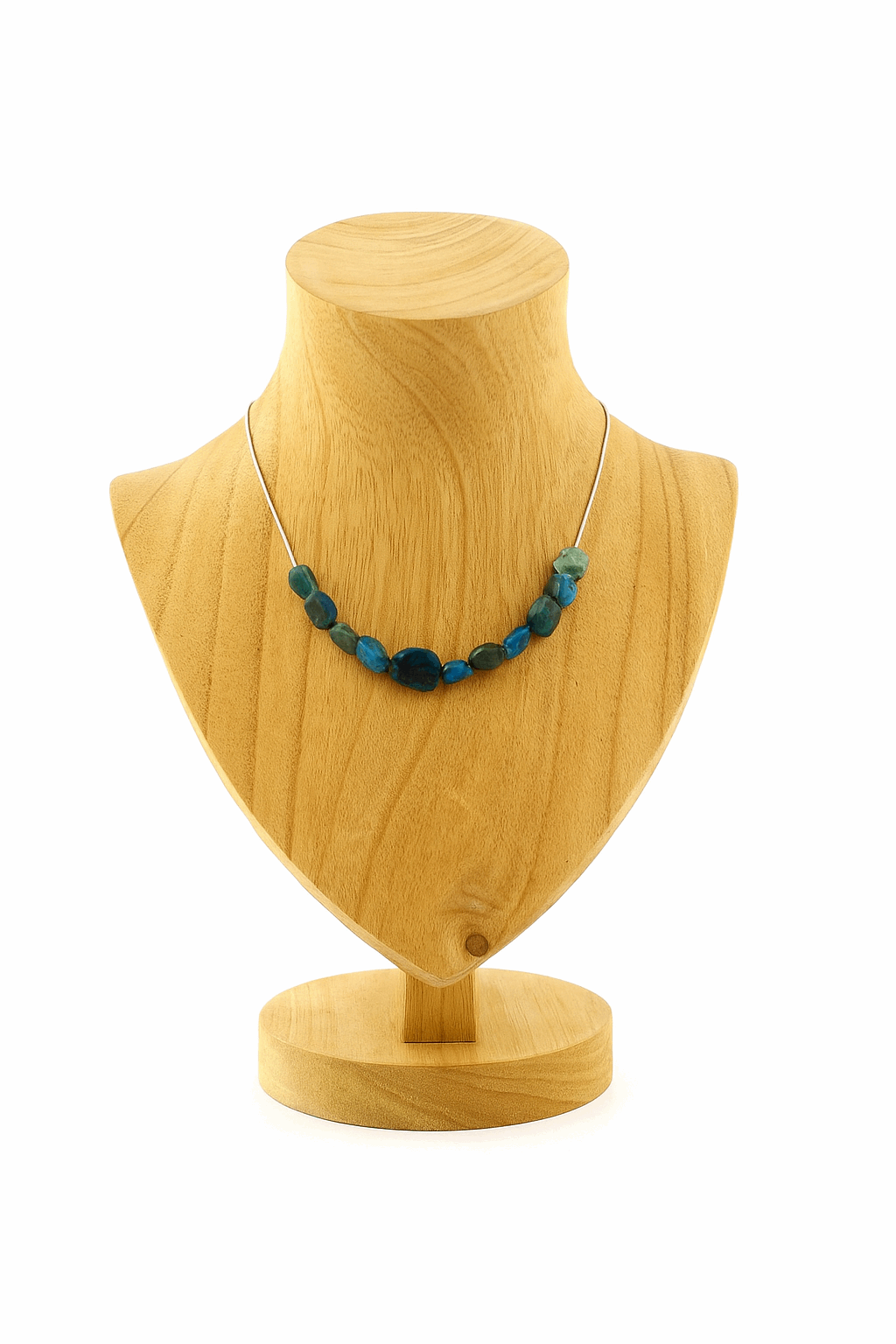 Brazilian Blue Apatite Chrysocolla Necklace