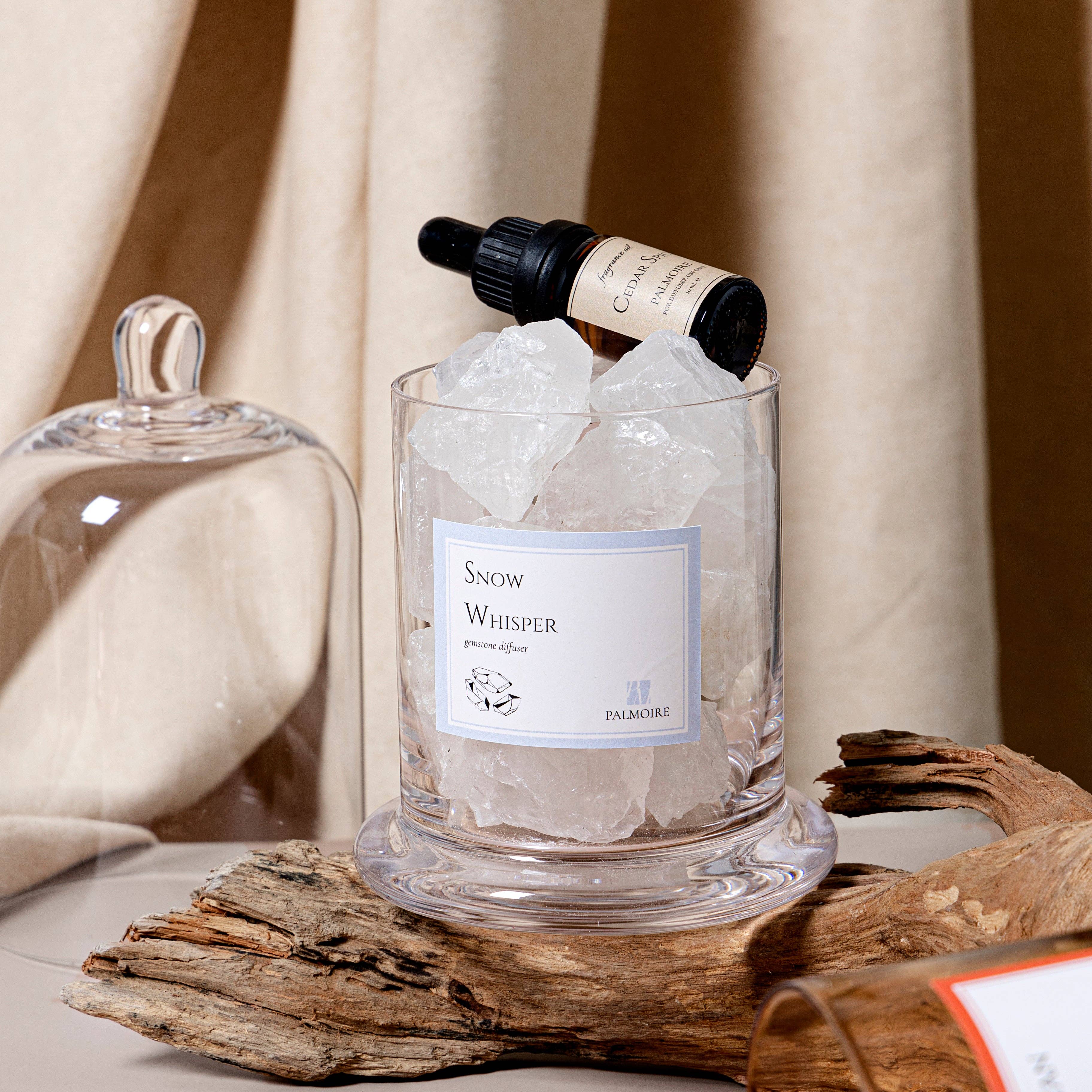 Snow Whisper Gemstone Diffuser- Lemon/Cedar
