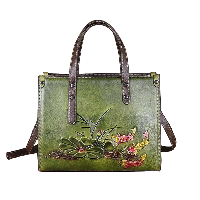 Leather Large Capacity Handmade Bag