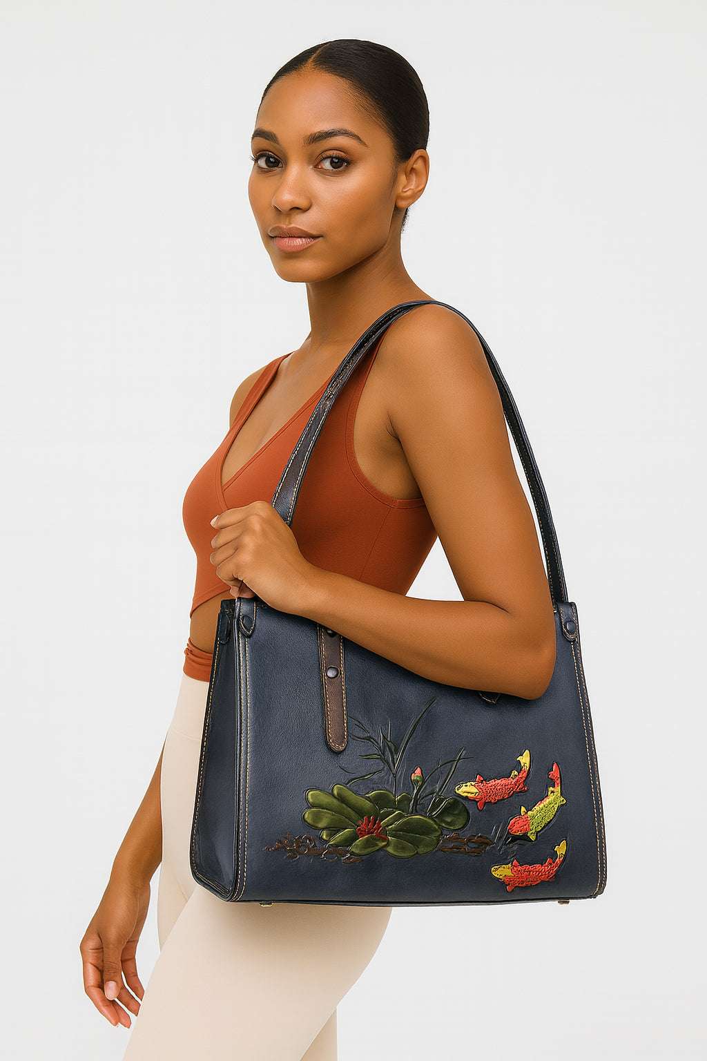 Leather Large Capacity Handmade Bag