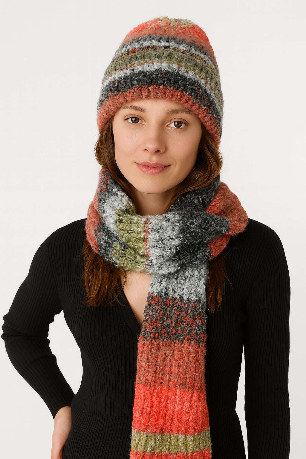 NEWFINE Winter Hats for Women - Crochet Hat Beanies Hats Men Gorras Caps - Unique Color Knitted Caps for Outdoors Sports (US Alpha One Size Large multi1-1)