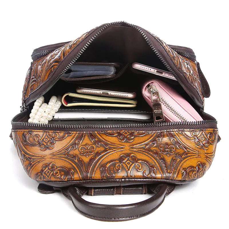 Luxury Retro Genuine Leather Backpack
