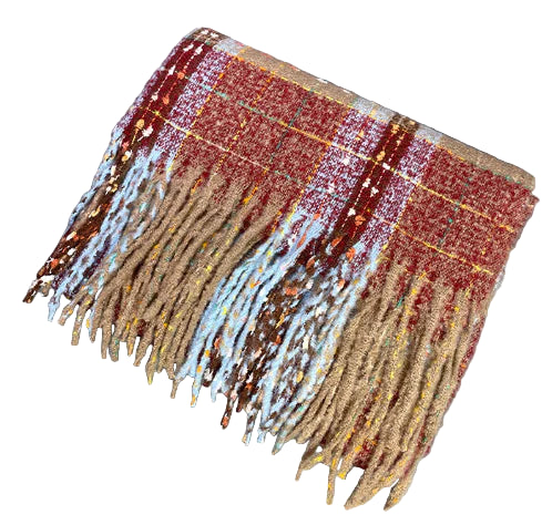 Starry Galaxy Plaid Scarf