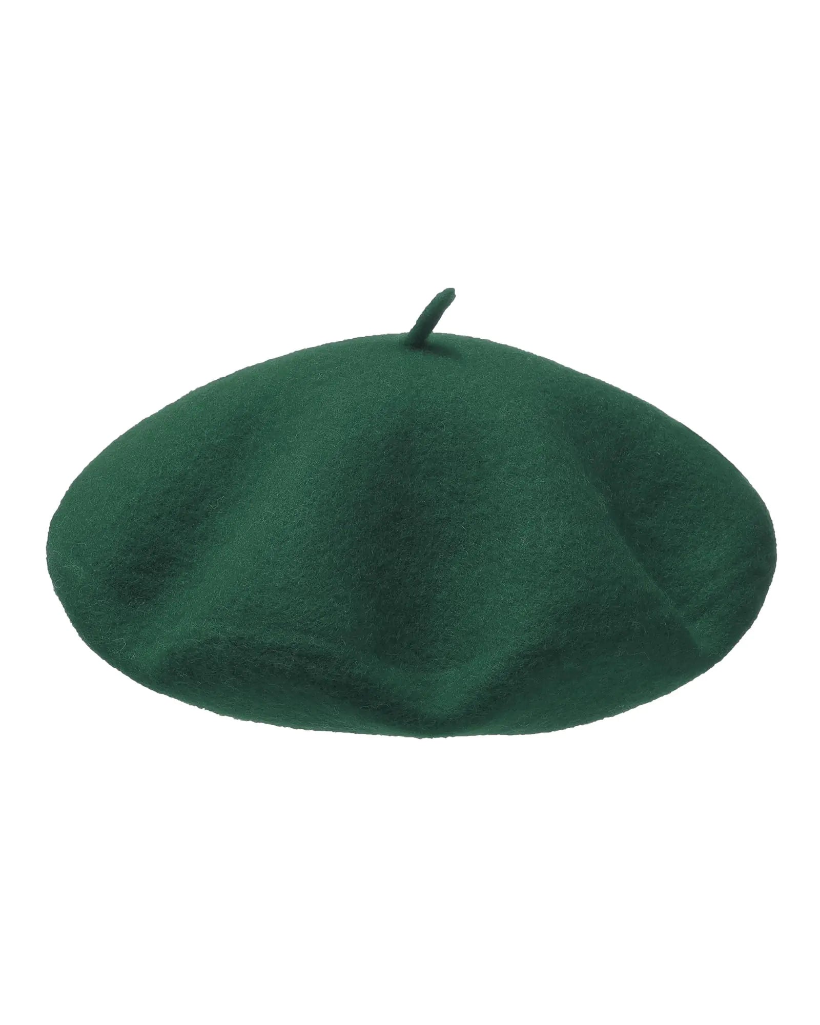 Green Wool French Beret