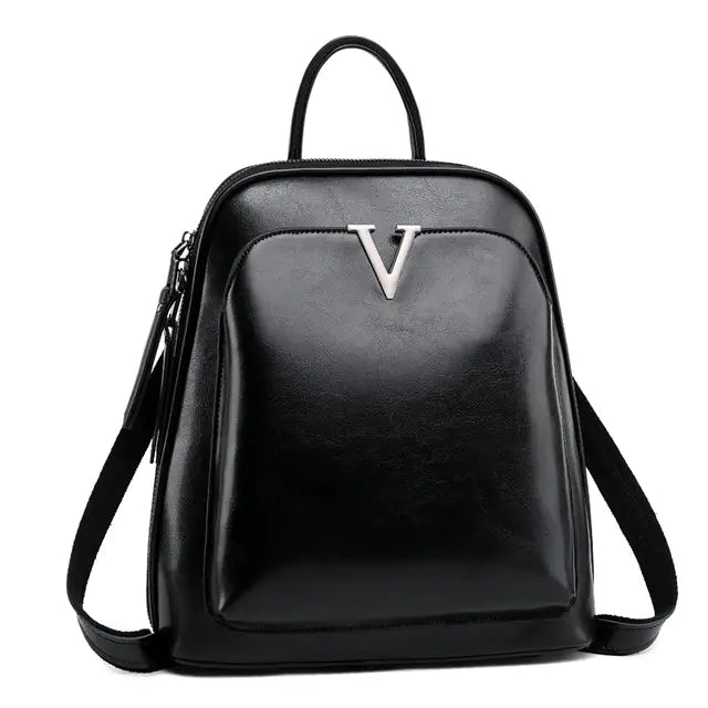 Genuine Leather Crossbody Rucksack