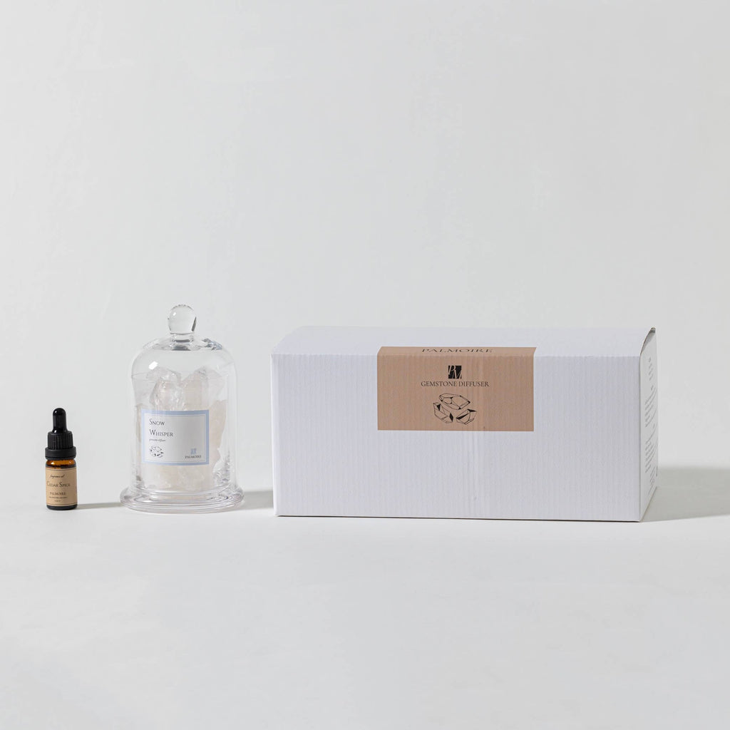 Snow Whisper Gemstone Diffuser- Lemon/Cedar