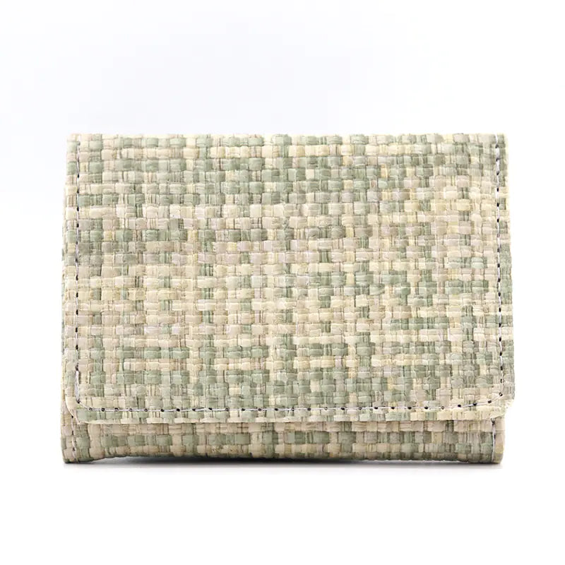 Mini Straw Folding Wallet