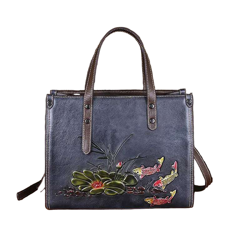 Leather Large Capacity Handmade Bag