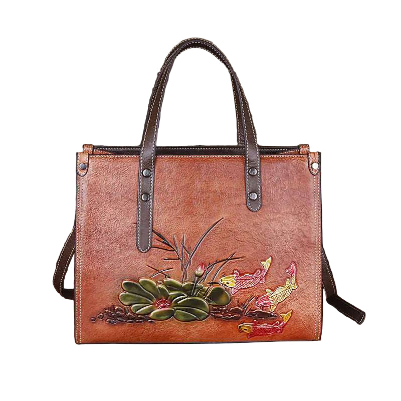 Leather Large Capacity Handmade Bag